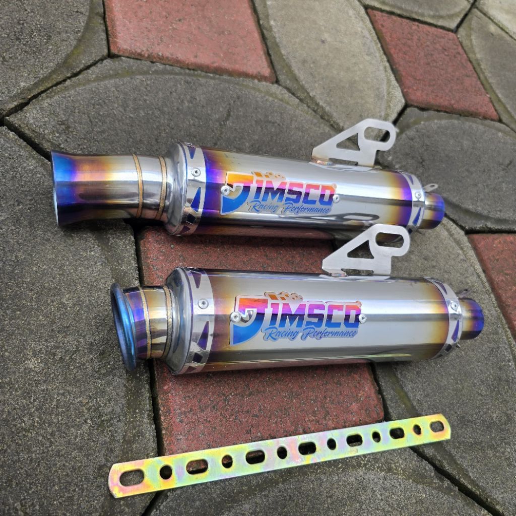 ท่อไอเสีย JIMSCO Saleba Sanblue ดั้งเดิมในปี 38 มม. ฟูล