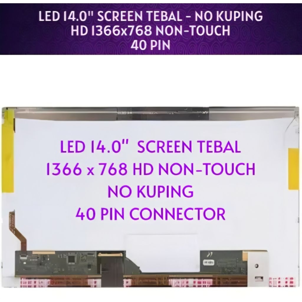 แล็ปท็อป LCD LED 40 Pin WXGA HD LED (1366x768) LG LP140WH4-TLC1 ปกติ ของแท้ รับประกัน