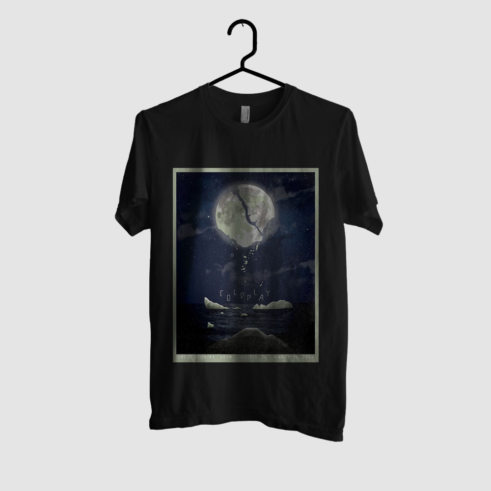 เสื้อยืด Coldplay - Midnight Ship Ocean