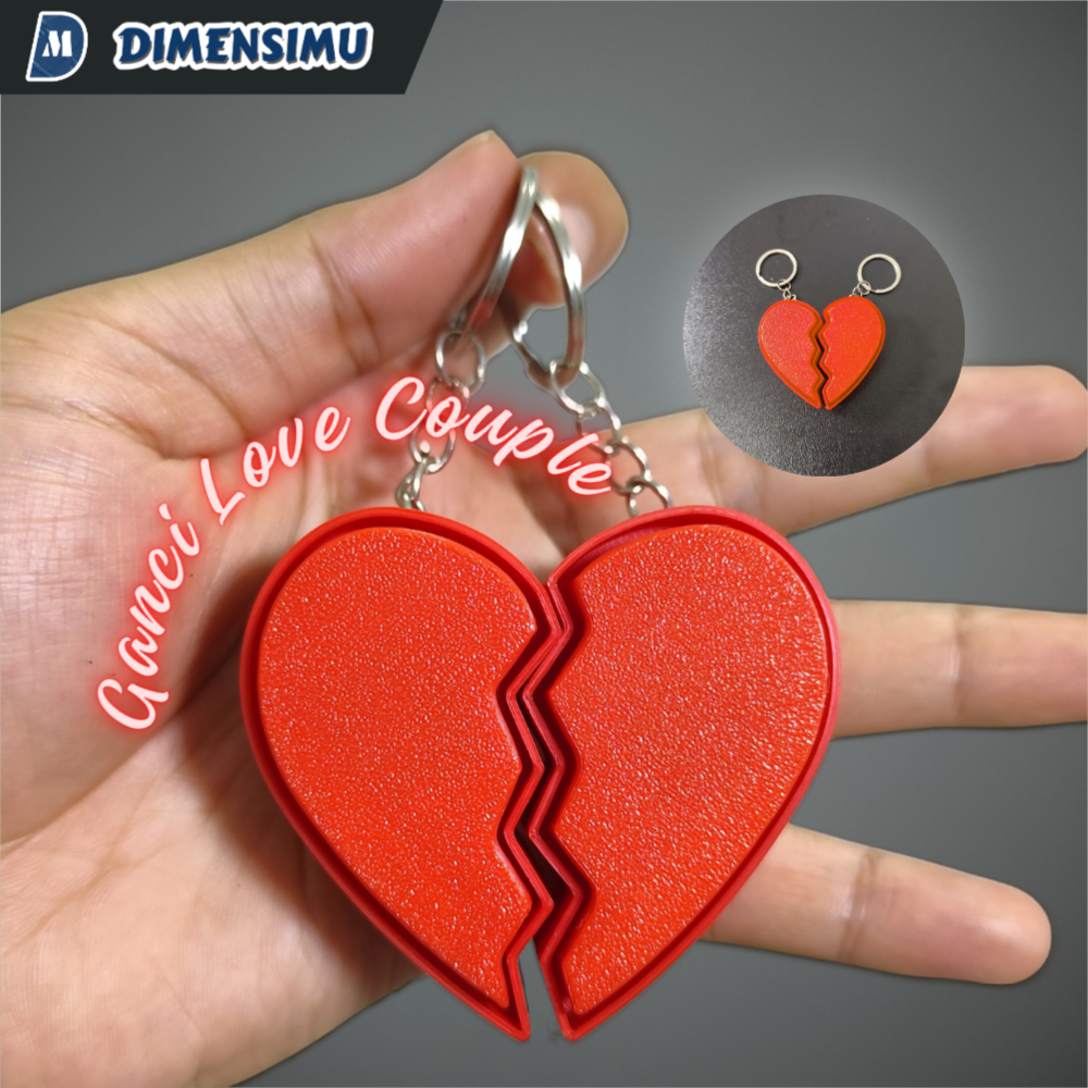 Love Clicker Couple Keychain – UNIQUE & SATISFYING HEART Keychain | Dimensimu