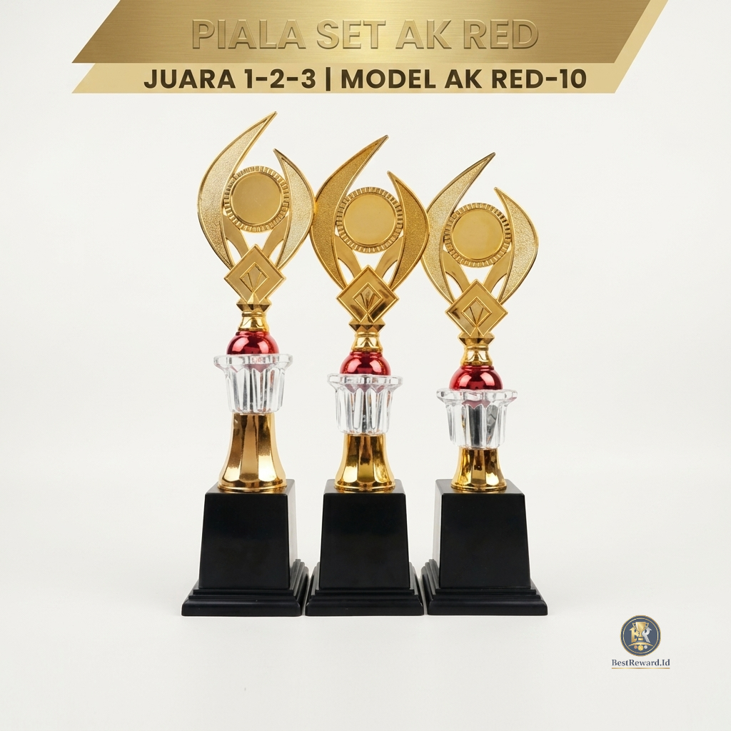 ชุดถ้วย AK RED-10 1st-2nd-3rd Place