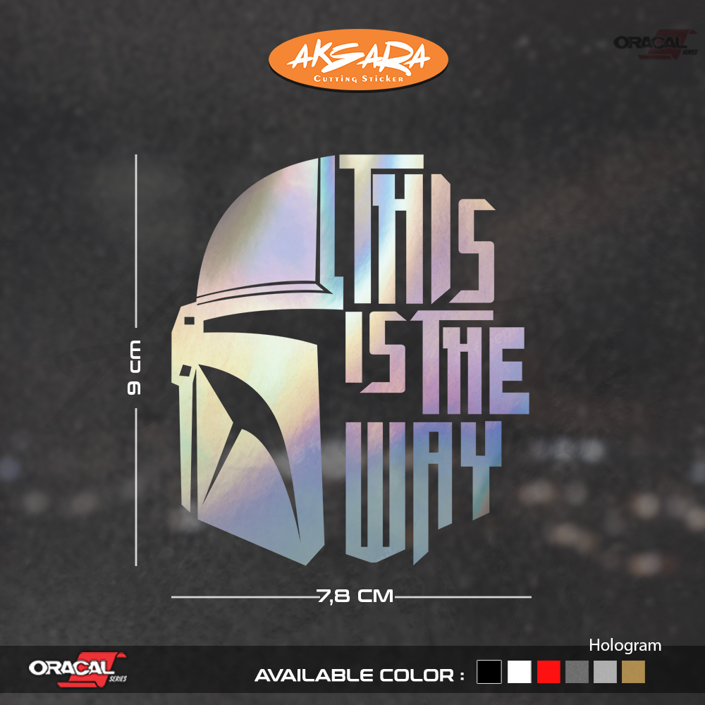 สติ๊กเกอร์ตัด Starwars Mandalorian | สติ๊กเกอร์ตัด Starwars Mandalorian | สตาร์วอร์ส