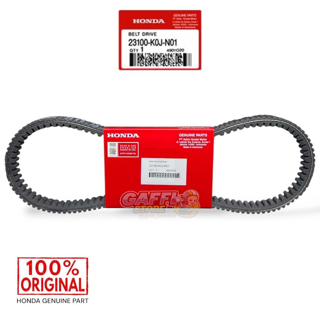 23100-K0J-N01 AMM Vbelt เฉพาะ Honda Genio Beat K1A Scoopy K2F vanbelt v-belt ของแท้