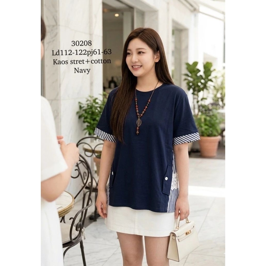 30208y atsan hanaa hana เสื้อยืดผสมจัมโบ้ 30208