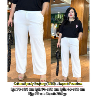 FINA BIGSIZE - CELANA PANJANG SPORTY WANITA JUMBO BIGSIZE 5XL