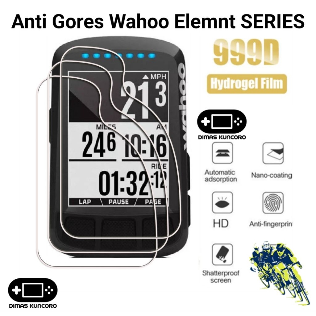 LAYAR Anti-Scratch Wahoo Elemnt SERIES Anti-scratch hydrogel wahoo elemnt องค์ประกอบ ace roam bolt 1