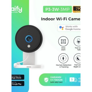 cctv indoor JAIFY P3-3W Indoor CCTV 2K Quad HD 3MP Wi-Fi Full color Night Vision Security Camera / Kamera keamanan