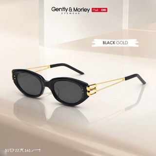 Gently Morley Kacamata Hitam Fashion Pria Wanita Sunglasses Anti Silau UV400 Polarized Material PC+Metal Model Cat Eye 20301