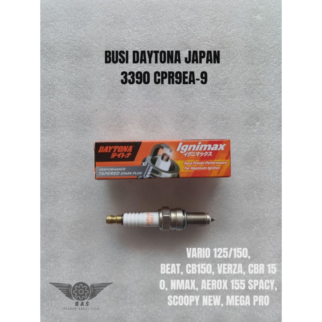 DAYTONA RACING MAX SERIES IGNIMAX 3390 CPR9EA-9 VARIO 125 150/BEAT/CB150/AEROX NEW/AEROX OLD/NMAX NE