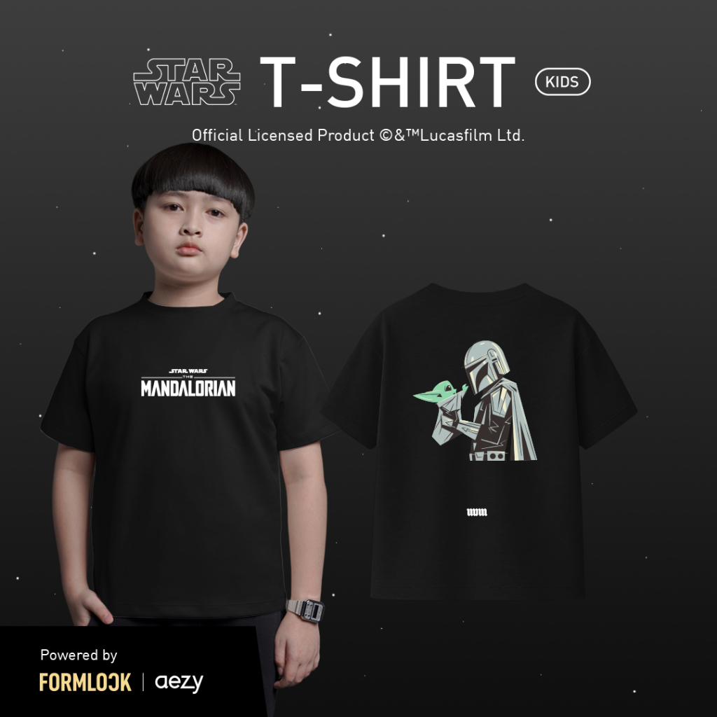 No Void Minds Star Wars Edition THE MANDALORIAN TEAM MATE Formlock เสื้อยืดเด็ก