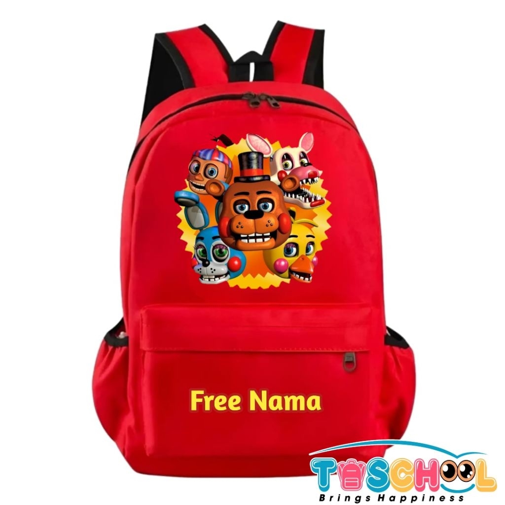 FNAF FIVE NIGHTS AT FREDDYS CHARACTER BACKPACK ฟรีชื่อ