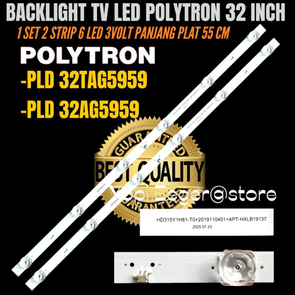 POLYTRON 32 นิ้ว LED TV BACKLIGHT PLD 32TAG5959- PLD 32AG5959 32 นิ้ว POLYTRON LED TV BACKLIGHT