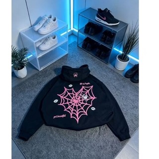 Hoodie Boxy Double Zipper Spider-Man Sting Flame Unisex