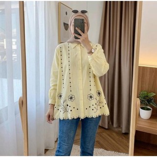 KALLE BLOUSE BORDIR RAYON TWILL