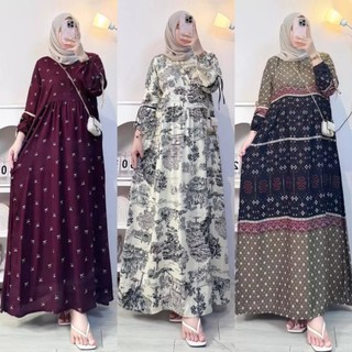 Gamis Pita Anjani - Dress Anjani Rayon Diamond | Gamis Wanita | Gamis Motif