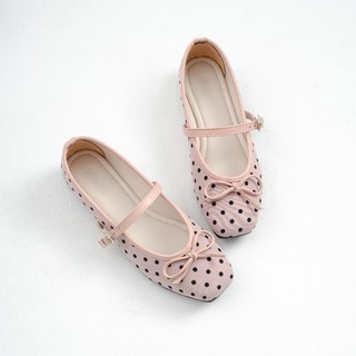 Freya Sepatu Flatshoes Wanita Feminim Flathoes Pita Polka