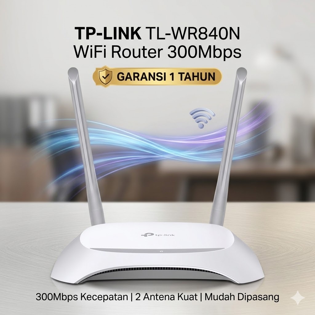 TP-LINK TL-WR840N Wireless N Router 300 Mbps WR840N 840N 840 การรับประกันอย่างเป็นทางการ