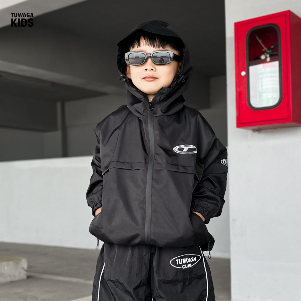 Tuwagakids Jacket Gorpcore ชายหญิง Unisex ร่มชูชีพกันน้ํา