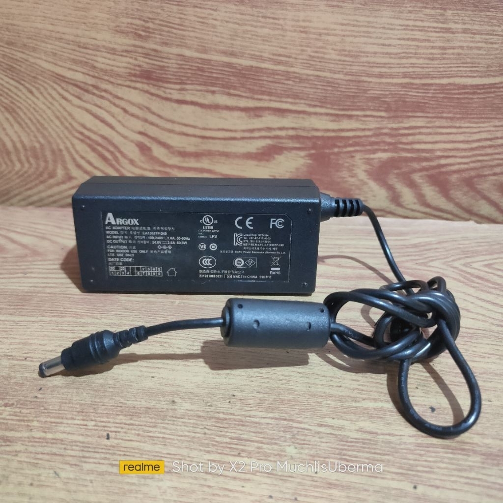 อะแดปเตอร์ ADAPTER ARGOX EA0681P-240 24V2.5A