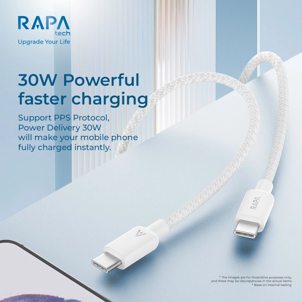 HP RAPAtech CH1083 30W Type-C to Type-C Cable Set สำหรับ iPhone 15/16/17 thumbnail 8