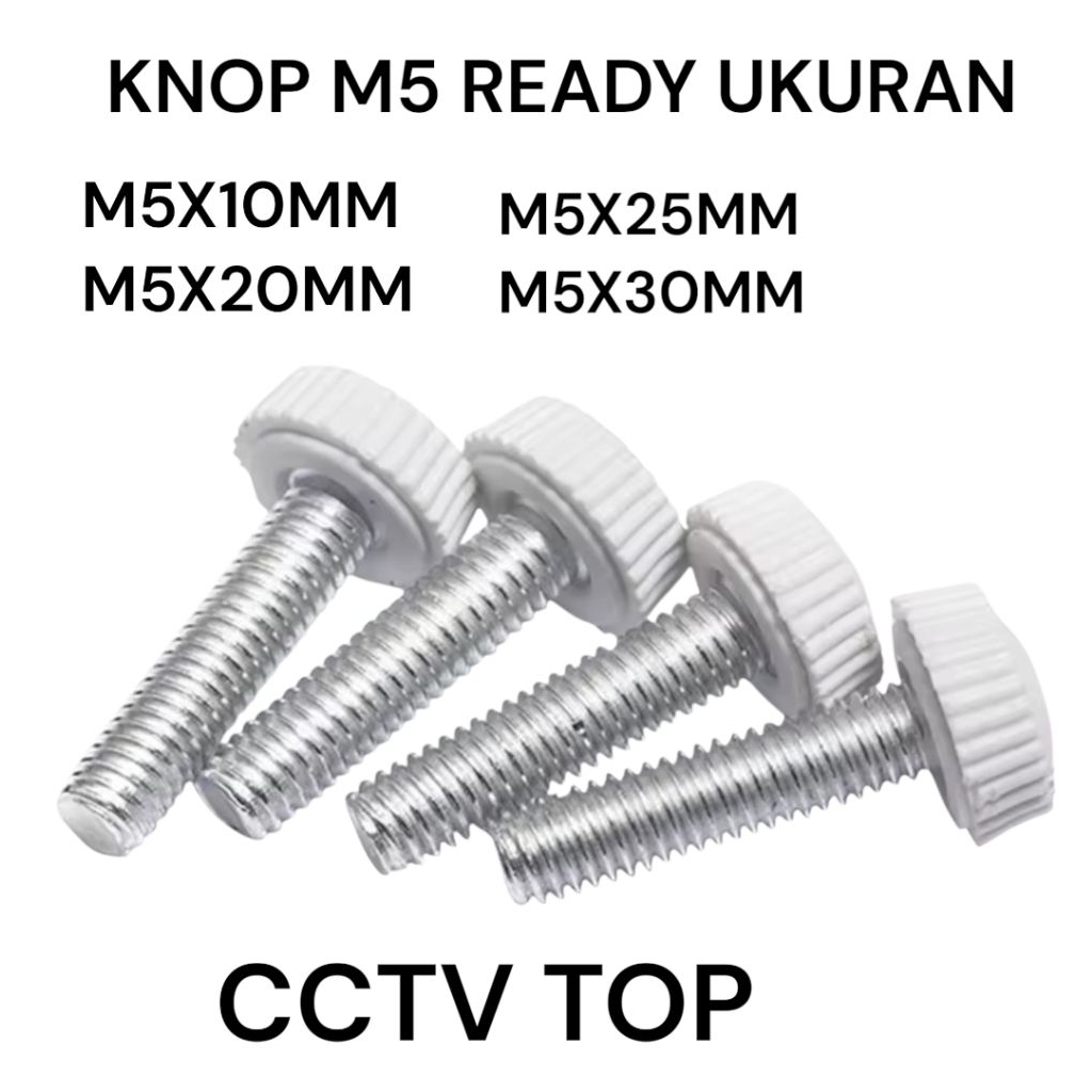M5 ลูกบิดหูสีขาว BOLT/M5 KNOB ADJUSTER BOLT