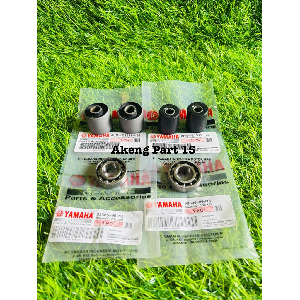 Bosh ส้อม + ยางติดตั้ง + วงเล็บ 2 ชิ้น 6003 2PH Yamaha Mio m3 Mio gt125 Soul gt 125 Fino fi 125 XRid