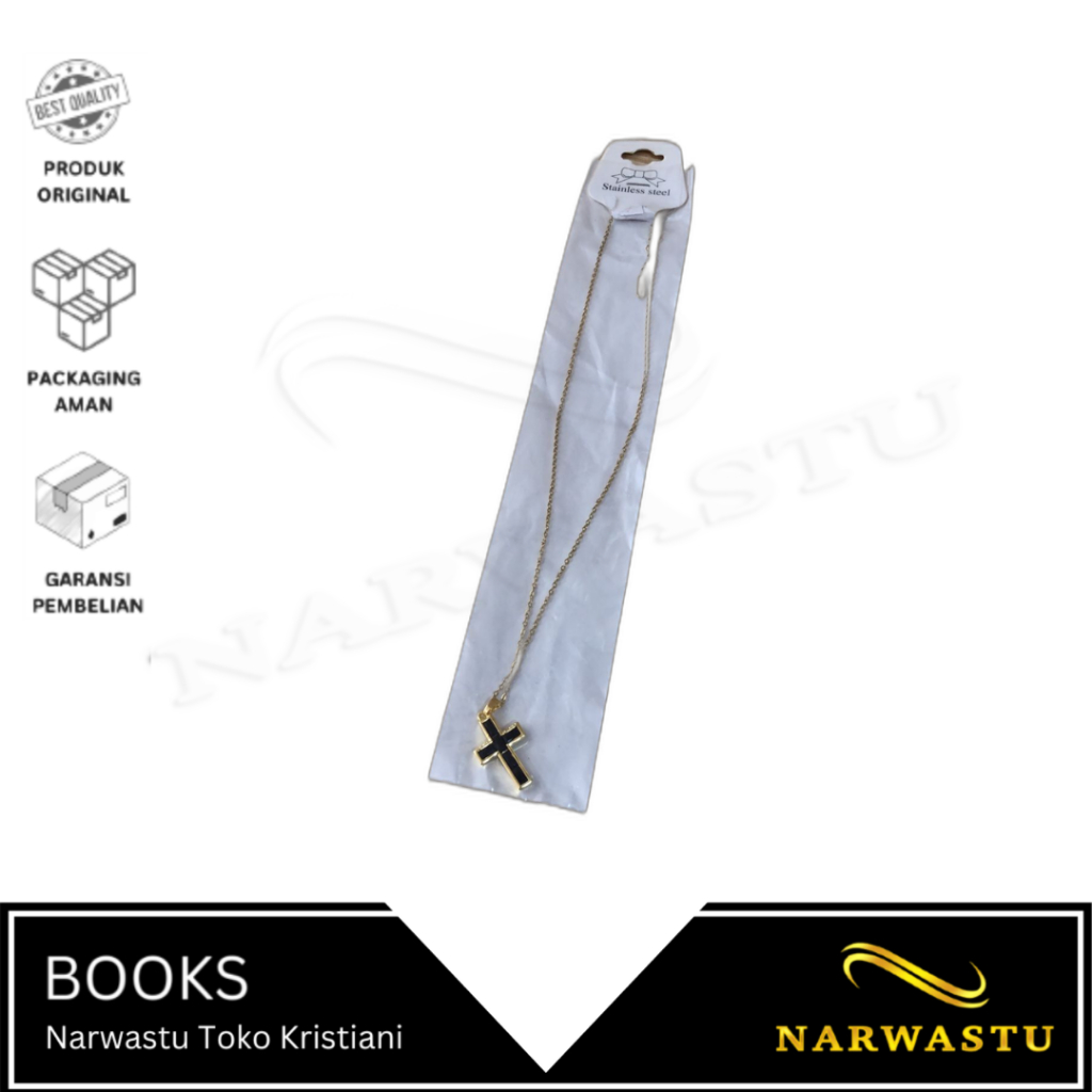 NARWASTU - สร้อยคอไขว้สีทองผสม - VLT335