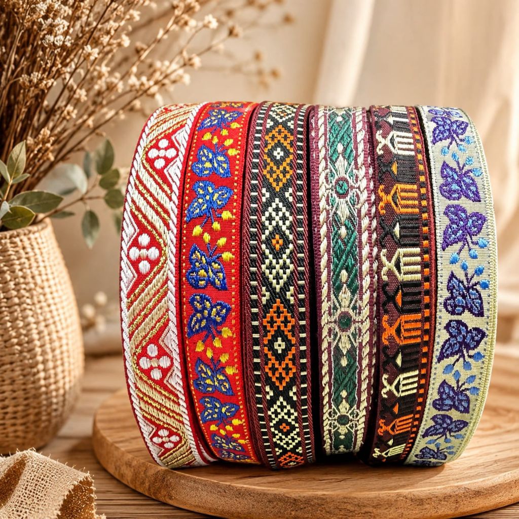 1 YARD & 5 YARD ETHNIC RIBBON - DAYAK RIBBON - DUBAI LACE - DAYAK LACE