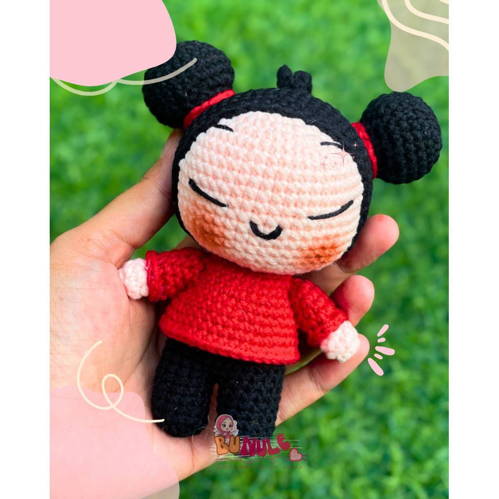 พวงกุญแจถัก GANTUNGAN Pucca