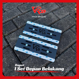 VRGP 2 PCS Dudukan Plat Motor Langsung Tempel Universal Semua Motor/ Dudukan Plat Nomor Motor