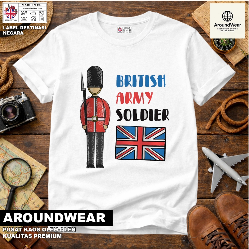 เสื้อยืด ENGLAND LONDON SOUVENIR, แท็ก NATIONAL, 30S COTTON MATERIAL, ของขวัญพรีเมี่ยม SOUVENIR