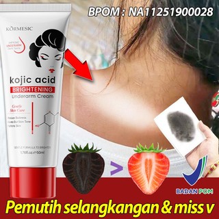 Pembersih Selangkangan dan Miss V BPOM Pemutih Selangkangan Miss V Pencerah Ketiak dan Miss V 50g Kojic Acid Krim Pemutih Ketiak Mencerahkan Selangkangan dan Miss v Memutihkan Ketiak dan Selangkangan Leher Pantat Pemutih lutut hitam dan siku