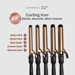 LUSTERLUX CURLING IRON Catokan Rambut untuk Curly, Keriting, Wavy Diameter 25/ 28/ 32/ 36/ 38mm