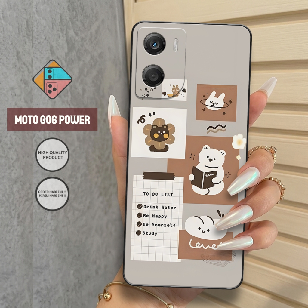 เคสโทรศัพท์พรีเมี่ยม HP สําหรับ Motorola G06 Power - เคสแบบยืดหยุ่น - กันลื่นคลุมทั้งหมด - เหมาะสําห