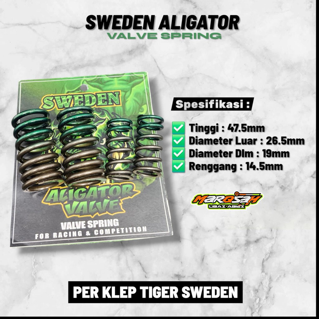 TIGER MP GL CB SWEDEN SWEDEN ALLIGATOR VALVE ORIGINAL