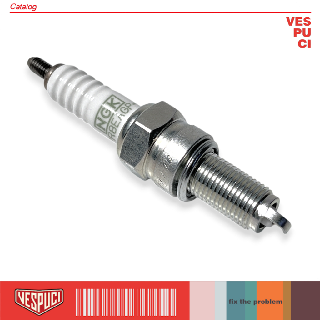 NGK G-POWER BR8EGP หัวเทียน Vespa Sprint Primavera LXV S ET4 GTS 2v 3v Iget