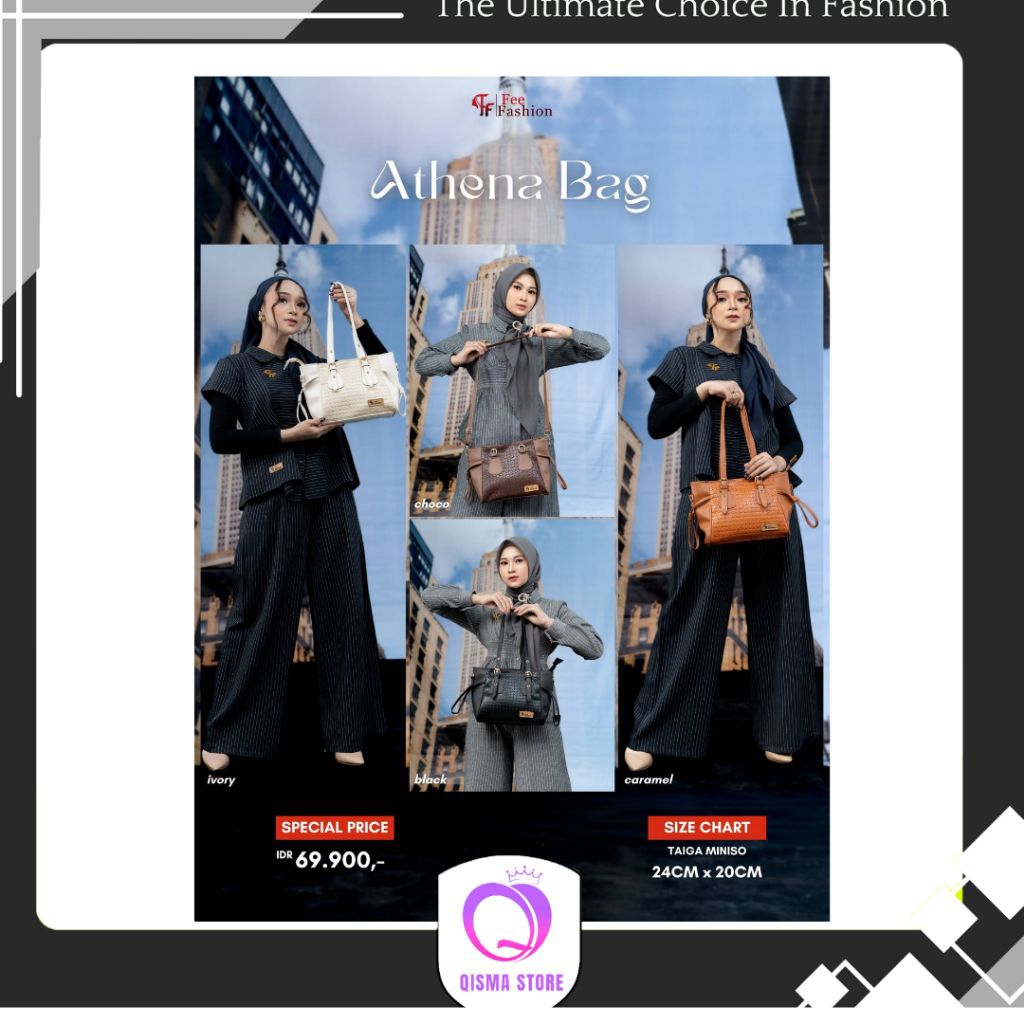 ราคาดีที่สุด// กระเป๋า ATHENA BY FEE FASHION/ QISMASTORE
