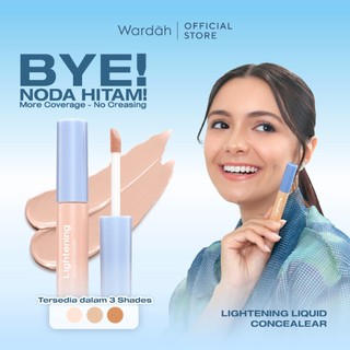 WARDAH Lightening Liquid Concealer 6g - Medium to High Coverage dalam Formula Extra Ringan yang Mengandung SPF 35 PA+++ dan Serum Niacinamide Untuk Hasil Makeup Flawless dan Cerah - Makeup