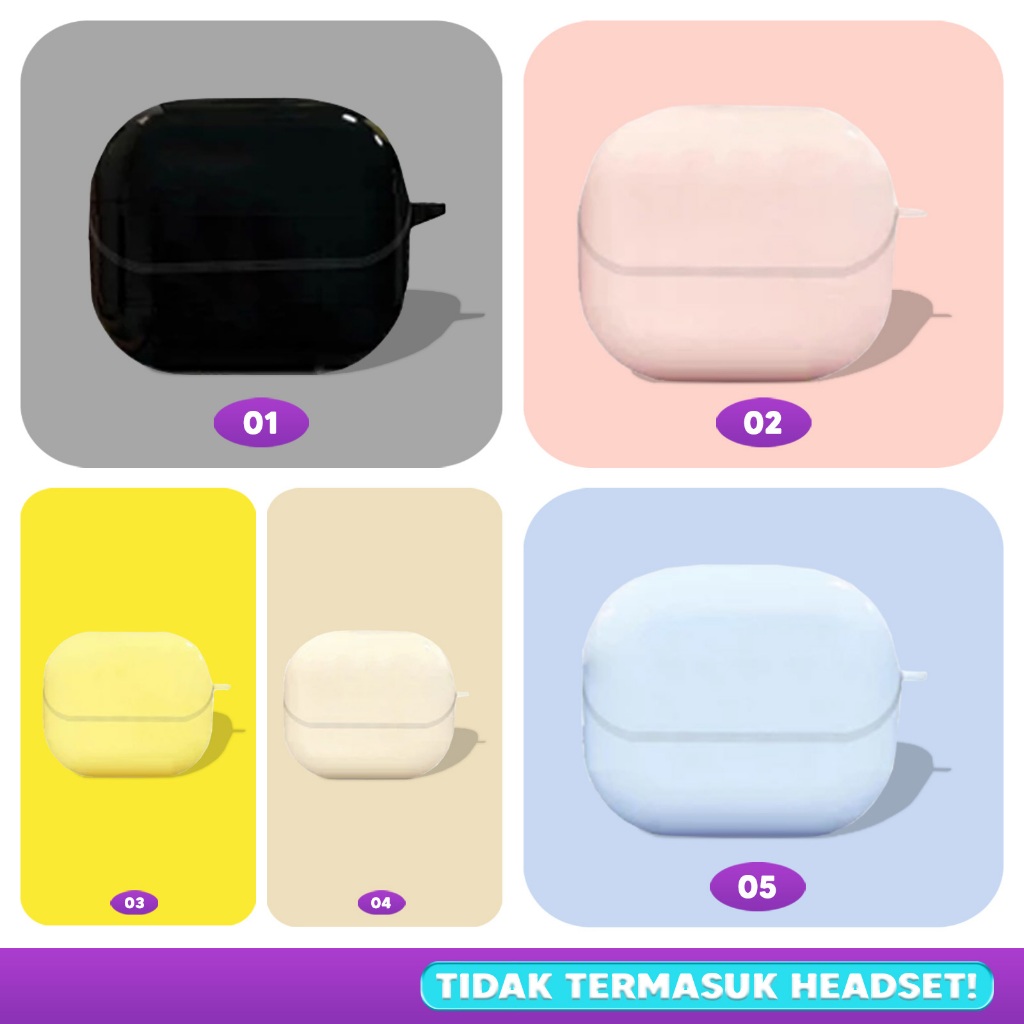 [BP] Baseus Bp 1 Pro Case สีธรรมดาซิลิโคนอ่อนนุ่มสีสันสดใสกันฝุ่น