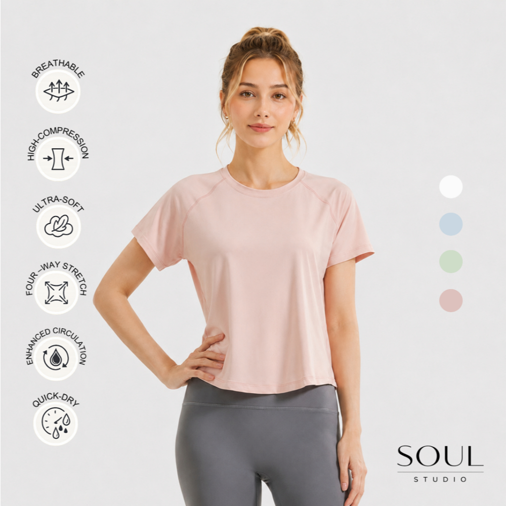 Soul Studio Emily Sports Top สําหรับ Padel Tennis โยคะกอล์ฟพิลาทิสแบดมินตันวิ่งกีฬา
