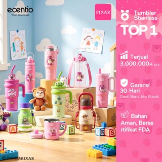 [Toy story series] ecentio tumbler stainless 316 aesthetic Portable Thermos Botol Minum Besar Dengan Tas Tahan Panas Dingin 24 Jam Aesthetic Lucu Termos Air Panas Kopi Dengan Sedotan Cocok Untuk Sekolah Anak Laki-Laki