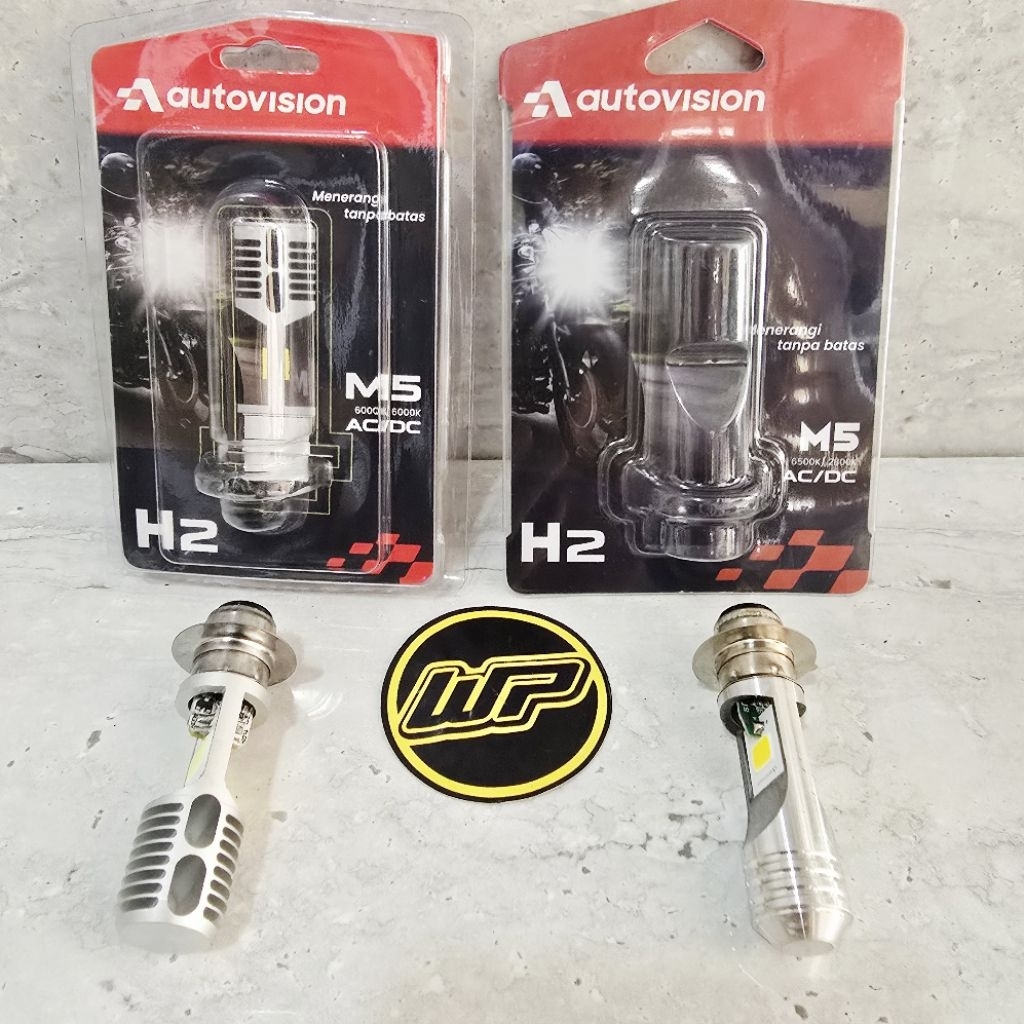 Autovision Auto Vision AC/DC 12V 7W M5 H2 T19 H6 หลอดไฟหน้ารถจักรยานยนต์ (เล่นปลั๊ก n)