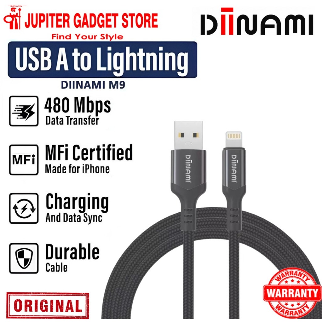 DINAMI M9 สาย Usb Lightning รองรับ MFI สําหรับ iPhone