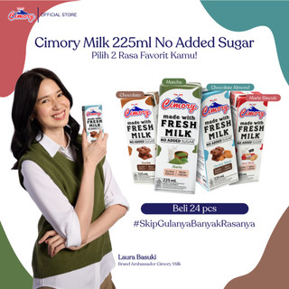 [NEW PRODUCT] 24pcs Cimory Milk No Added Sugar 225ml dengan 4 Rasa Unik Chocolate, Almond, Marie, dan Matcha - Pilih 2 Rasa EXCLUSIVE at Shopee