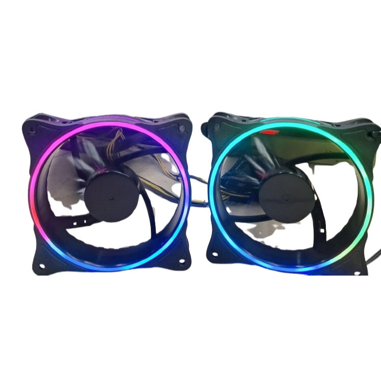 พัดลม RGB CASING / พัดลม RGB 12 ซม. / 12 ซม. พัดลมลายพรางสีสันสดใสเต็มรูปแบบ