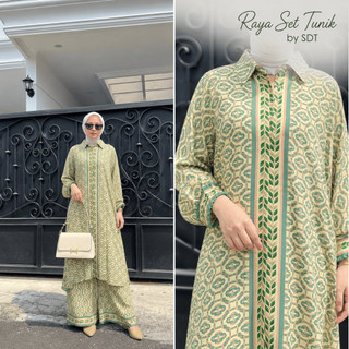 [RAYA - Set Tunik Rayon Premium] Setelan Cantik Busui Friendly Nyaman Adem Lebaran Terkini