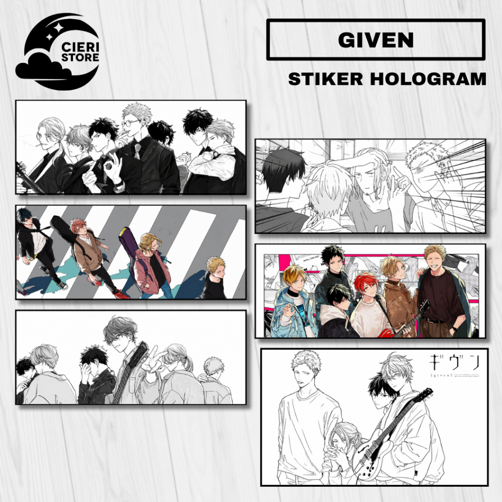 อะนิเมะสติกเกอร์โฮโลแกรมมอบ Ikemen Boys Husbando กันน้ําอะนิเมะสติกเกอร์เคลือบเคลือบเงา Mafuyu Uenoy
