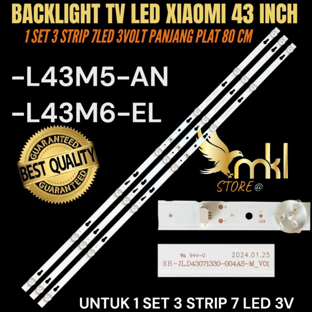 XIAOMI 43 INCH LED TV BACKLIGHT L43M5- AN- L5/43M6-AL 43 INCH TV BACKLIGHT