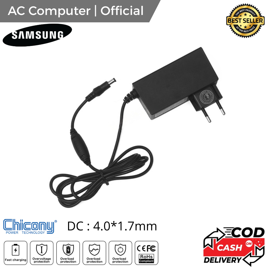 อะแดปเตอร์เหมาะสําหรับ Samsung S16A100N, LS16A100 12V-1.5A MDB Monitor