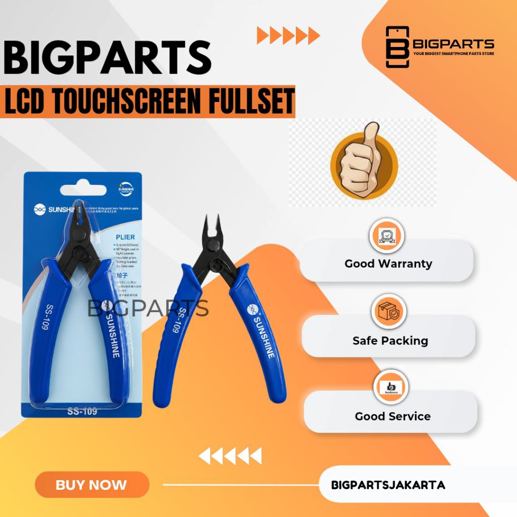 เครื่องมือเครื่องตัดไฟฟ้า SUNSHINE CUTTING PLIERS SS-109